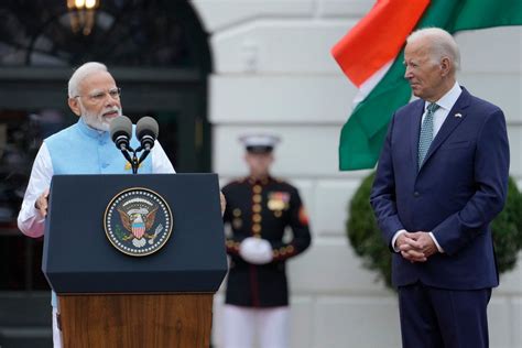 Biden promotes human rights as Modi says 'absolutely no space for discrimination' during state visit
